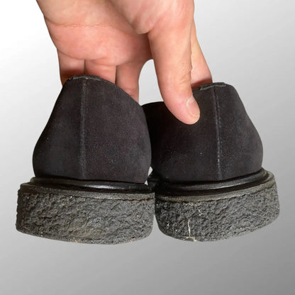 Saint Laurent Paris - FW14 Black Suede Buckle Creepers