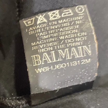 Balmain - AW16 Gold Foil Logo Slim Fit T Shirt
