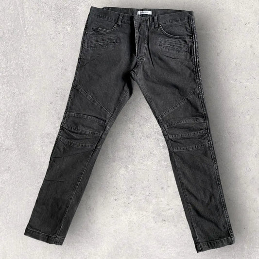 Balmain - Pierre Balmain Side Lace Biker Jeans  Men's US 35•Gently Used