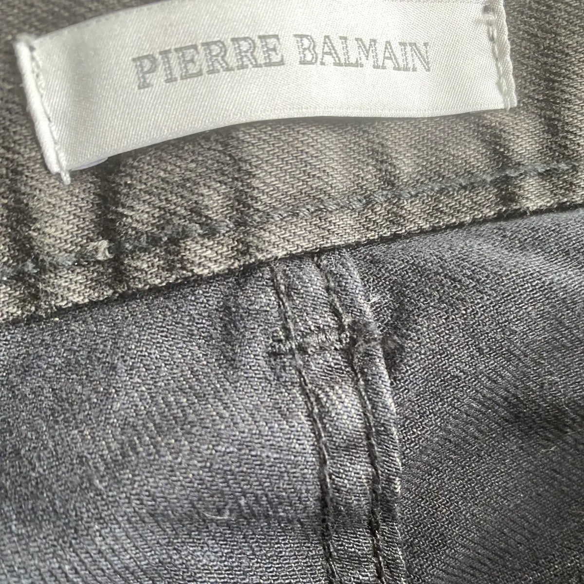Balmain - SS13 Balmain Side Lace Biker Denim