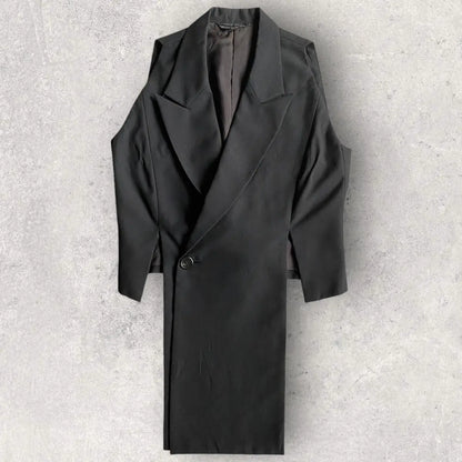 Yohji Yamamoto : Vintage SS93 Cut Out Wool Gabardine Blazer