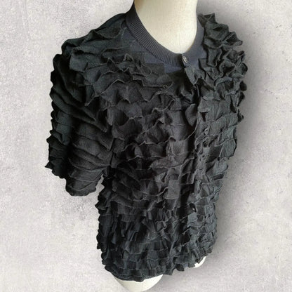 Comme des Garcons - Fall 2011 Frills Button Up Sweatshirt
