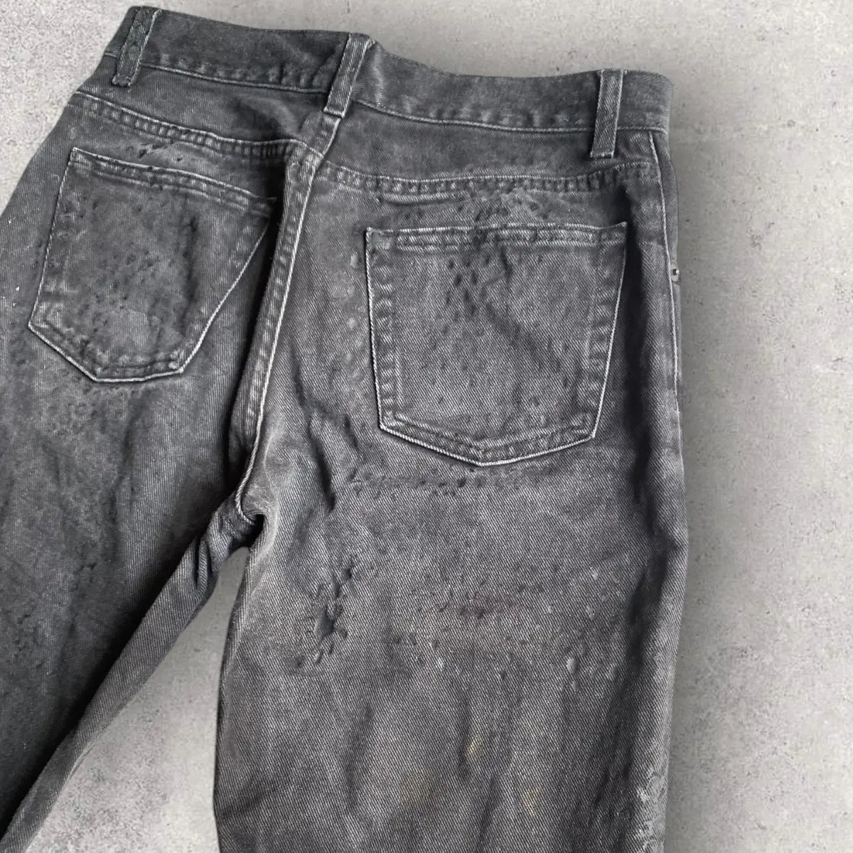 Helmut Lang : SS03 Archive Rubber ‘Tyre’ Print Denim