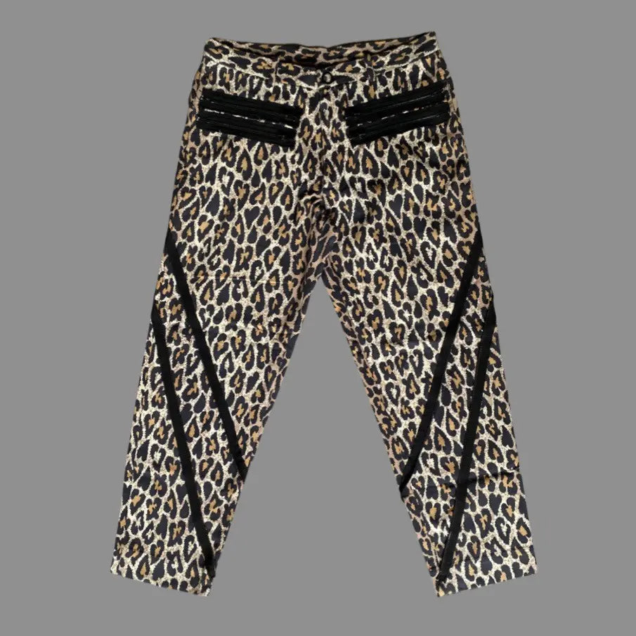 Number (N)ine : 2003 “Touch Me I’m Sick” Leopard Heart Print Bondage Pants