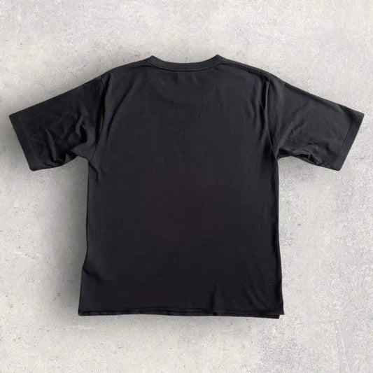 Saint Laurent Paris - SLP Logo Oversize Cropped T Shirt