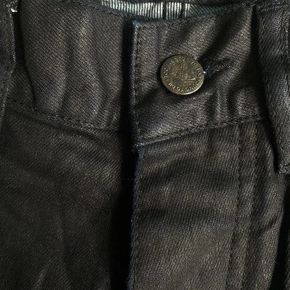 Vivienne Westwood - Resin Black Coated Zip Denim