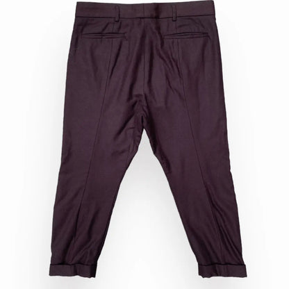 Haider Ackermann - Fleece/Cashmere Blend Drop Crotch Cropped Pants