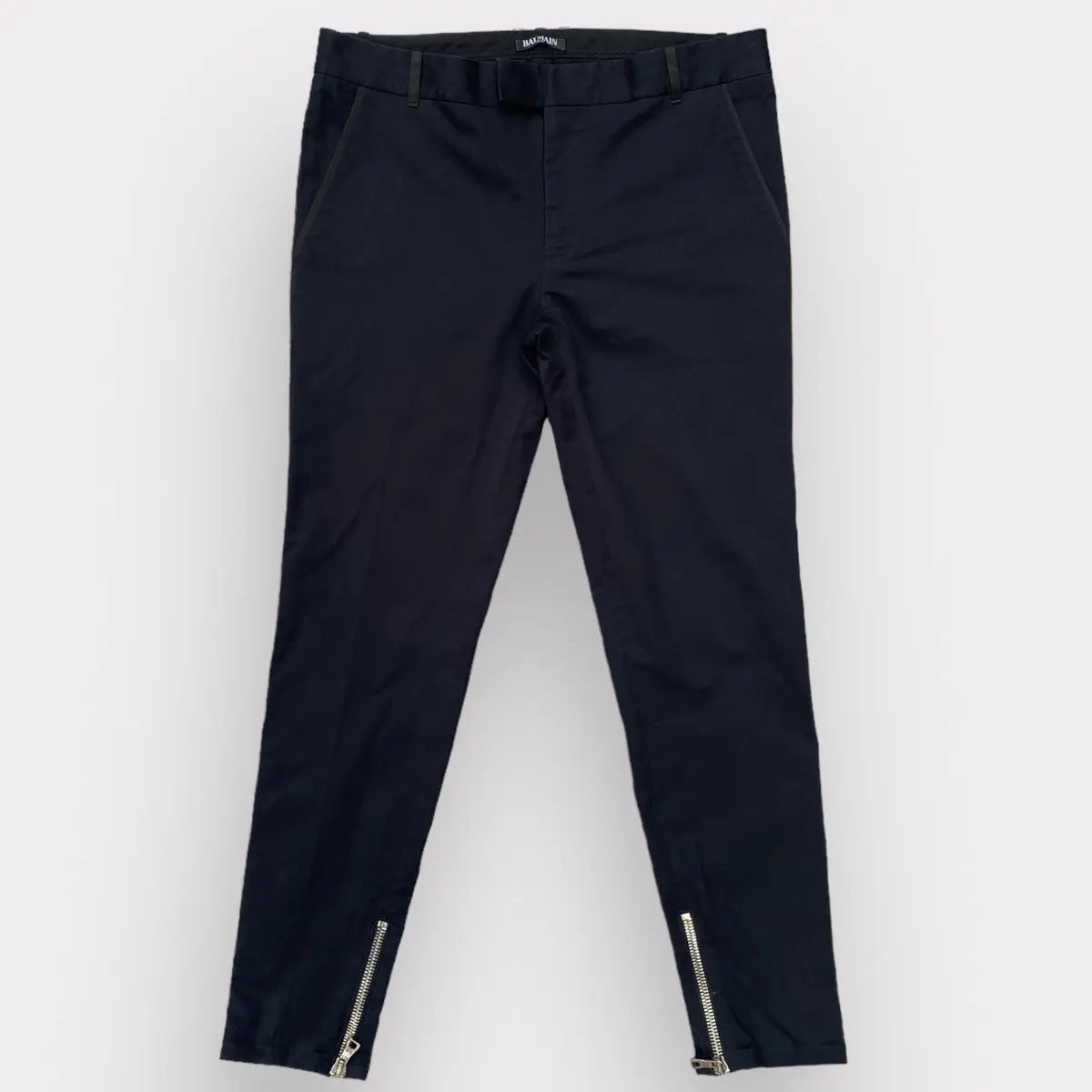 Balmain - SS18 Runway Side Tape Skinny Stretch Trousers