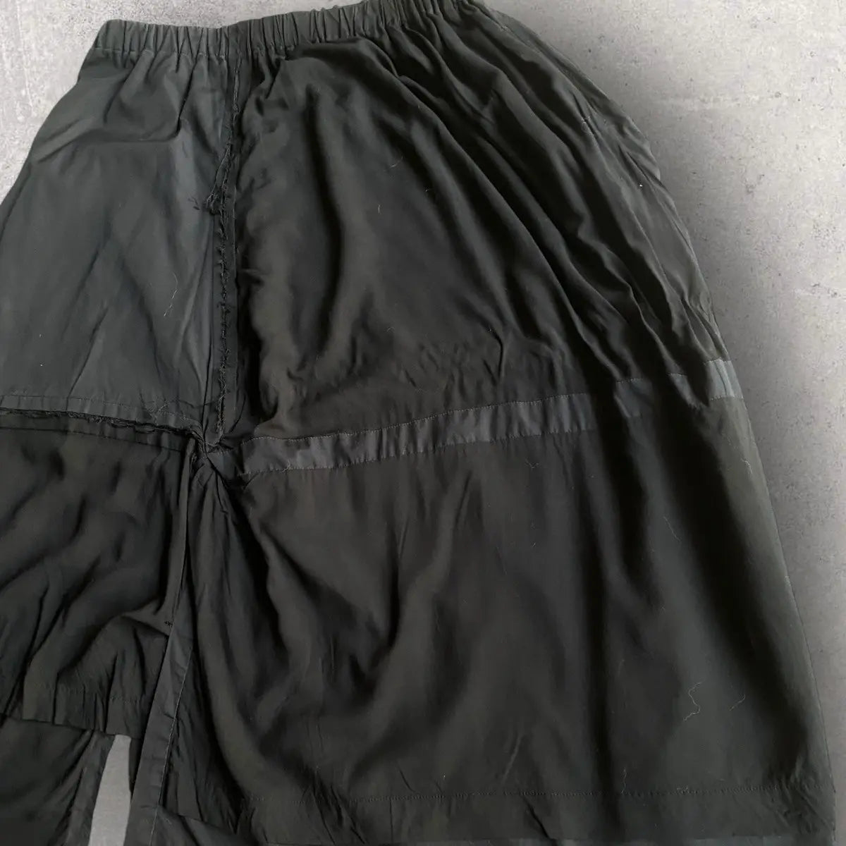 Yohji Yamamoto - Ground Y SS18 Rayon Patchwork Skirt