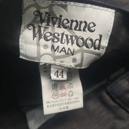 Vivienne Westwood - Resin Black Coated Zip Denim