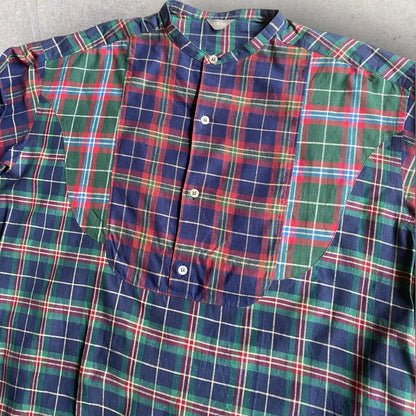Comme des Garcons Homme - Vintage 80’s Plaid Tartan Oversize Pull Over Shirt