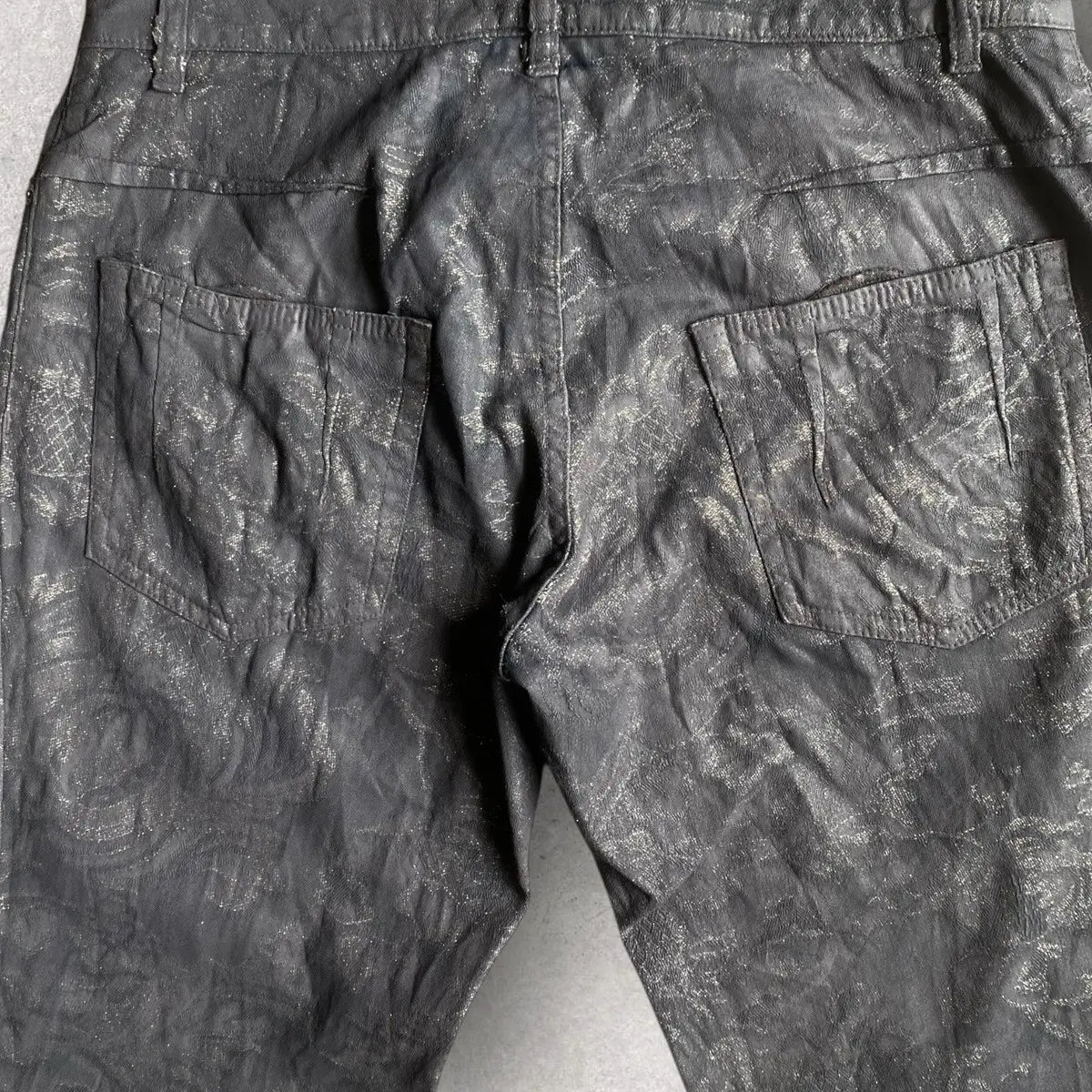 John Galliano - SS06 Wax Floral Jacquard Pants