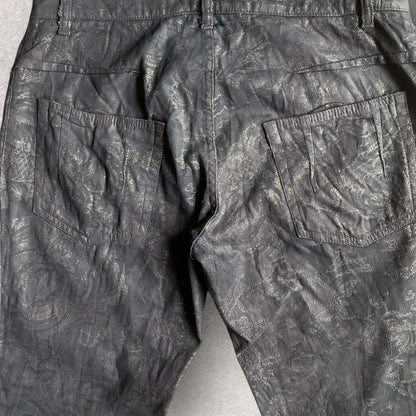 John Galliano - SS06 Wax Floral Jacquard Pants