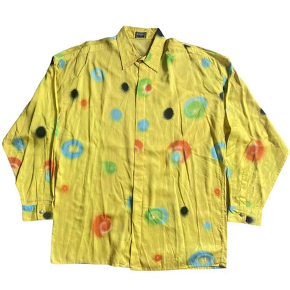 Versace - Vintage 90’s Versus Spray dot print Shirt