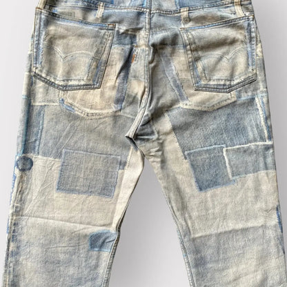 Dries Van Noten - SS17 trompe l'oeil Patchwork Jeans