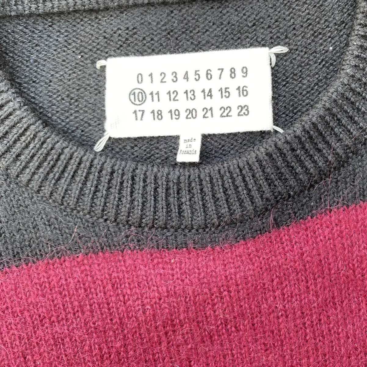 Maison Margiela - Fall15 Color Block Mohair Sweater