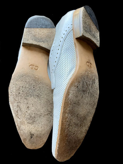 Dior Homme - 2008 Perforated Laser Cut White Derby Shoes