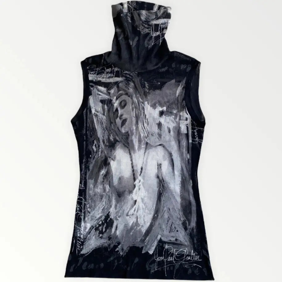 Jean Paul Gaultier - Vintage Mesh Turtleneck Top