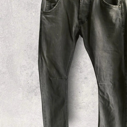 Balmain - Biker Dart Knees Dark Grey Jeans