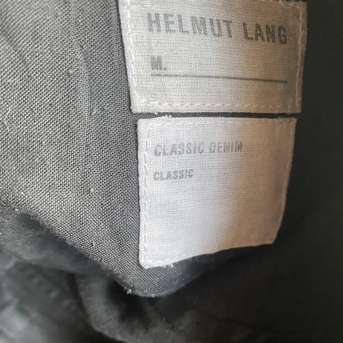 Helmut Lang : SS03 Archive Rubber ‘Tyre’ Print Denim