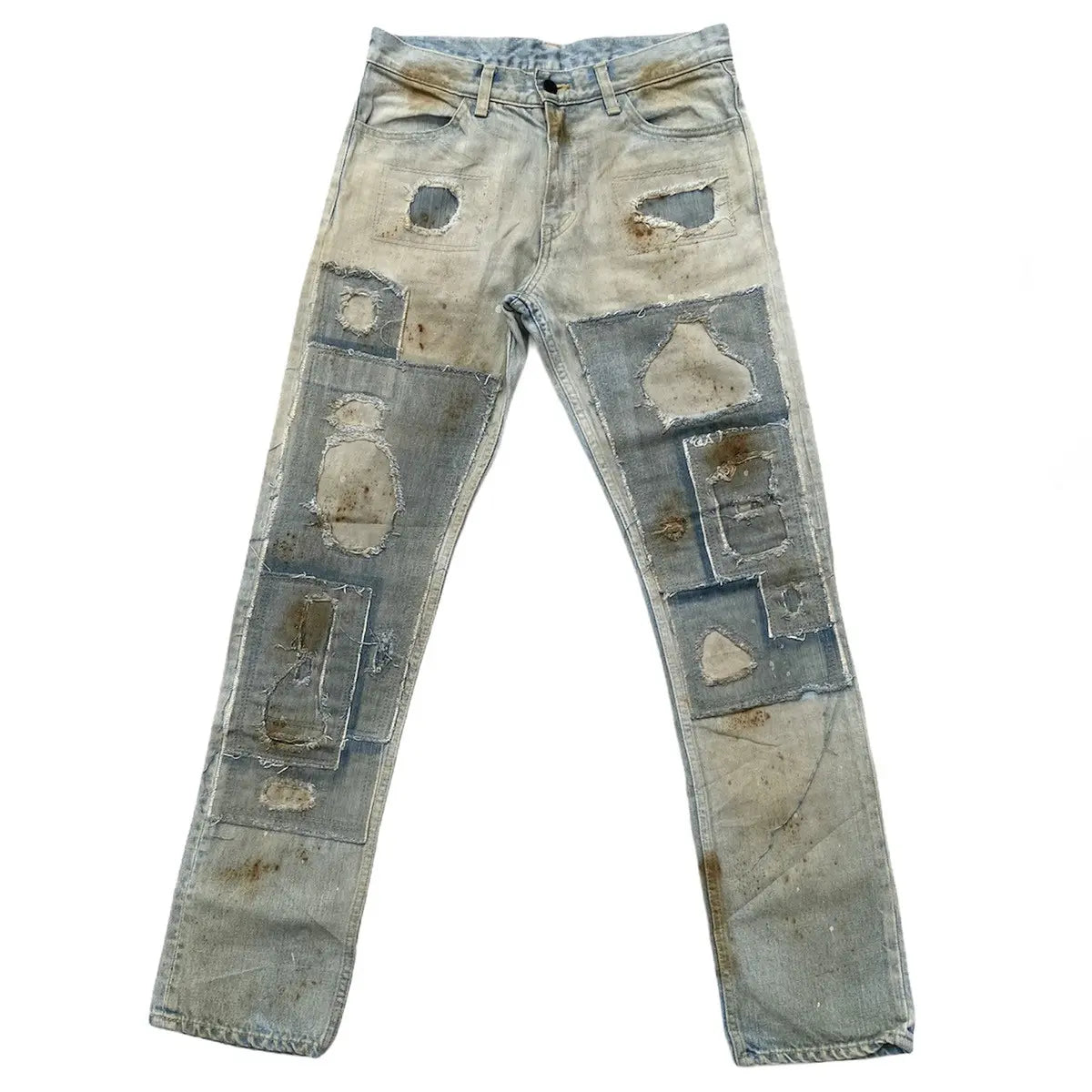 N.Hoolywood - SS10 Patchwork Damage Jeans