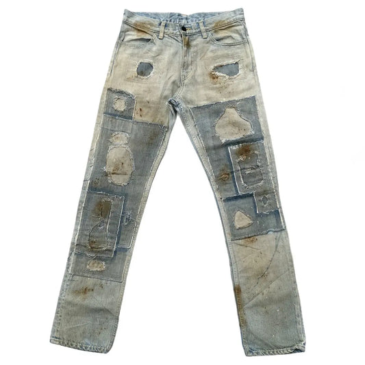 N.Hoolywood - SS10 Patchwork Damage Jeans