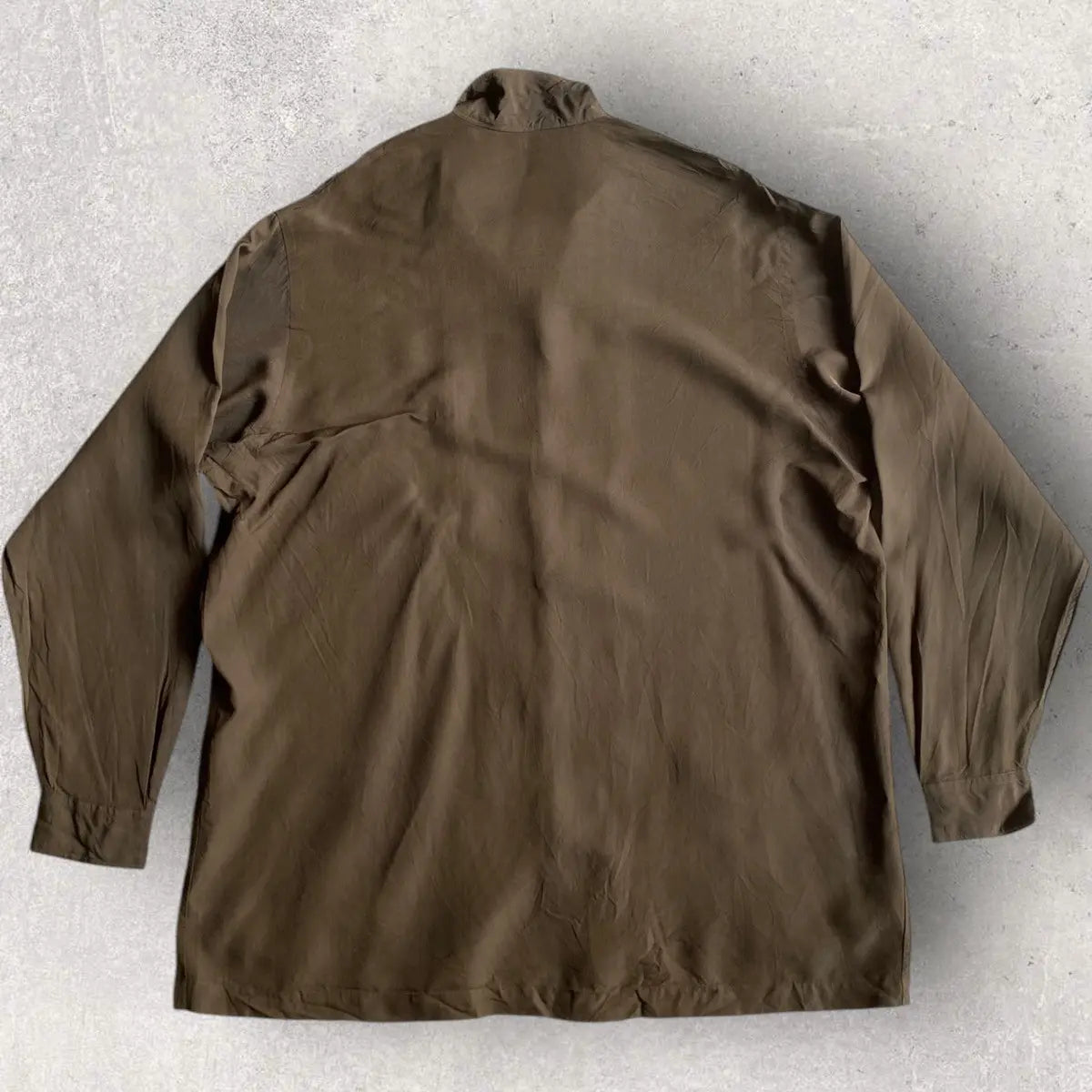 Yohji Yamamoto - Y’s For Men Brown Rayon Camp Collar Jacket