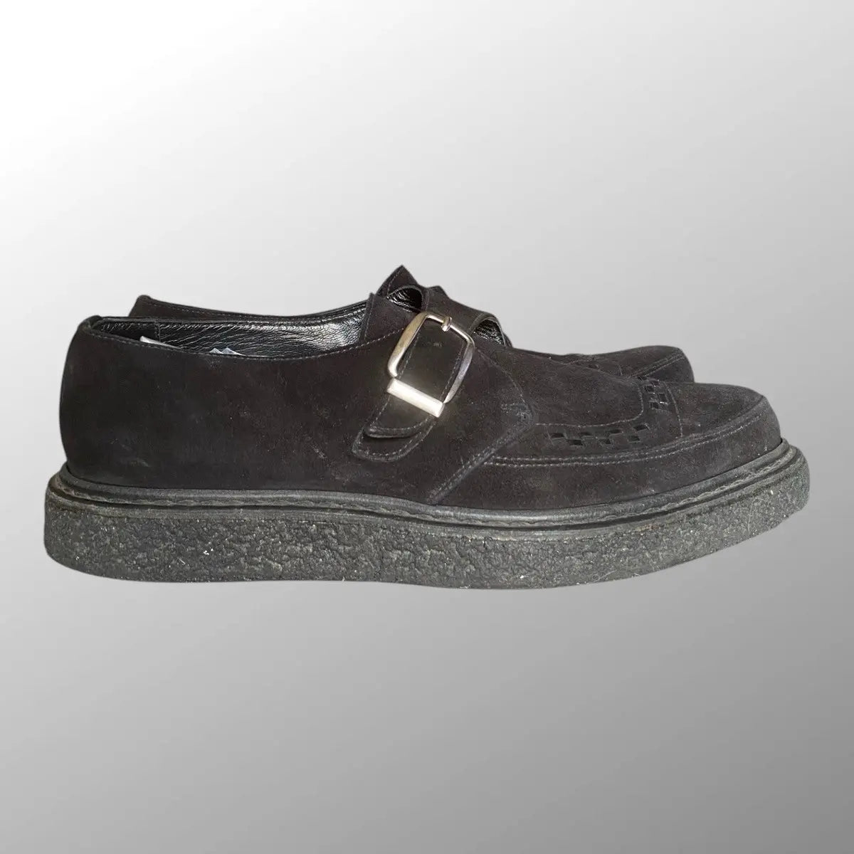 Saint Laurent Paris - FW14 Black Suede Buckle Creepers