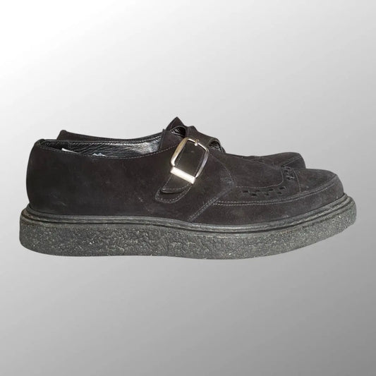 Saint Laurent Paris - FW14 Black Suede Buckle Creepers