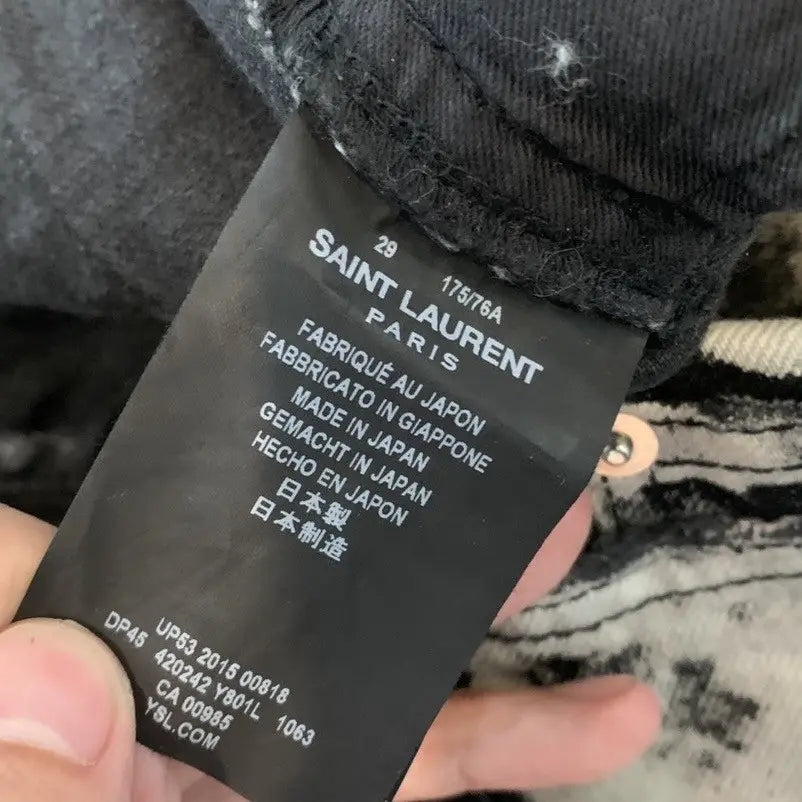 Saint Laurent Paris - SS16 “Surf Sound” Acid Wash Destroyed By Hedi Slimane