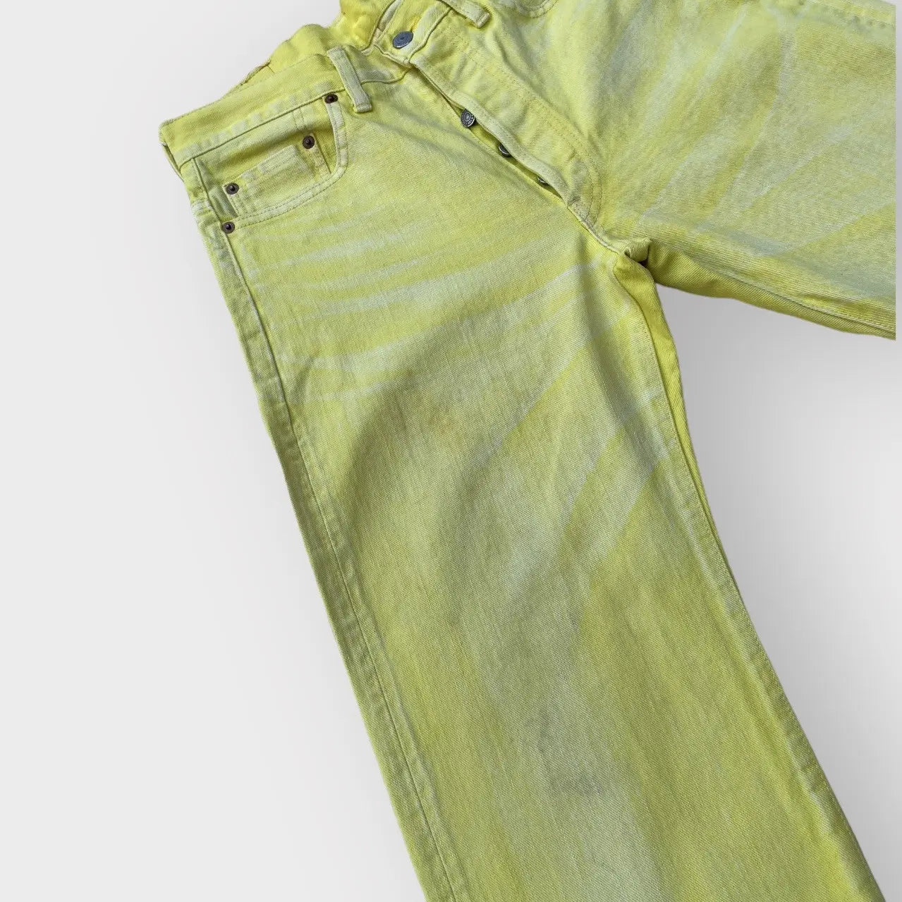 Yohji Yamamoto - SS02 Runway Yellow Wash Jeans
