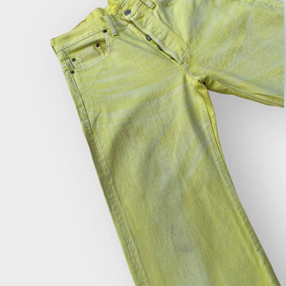 Yohji Yamamoto - SS02 Runway Yellow Wash Jeans
