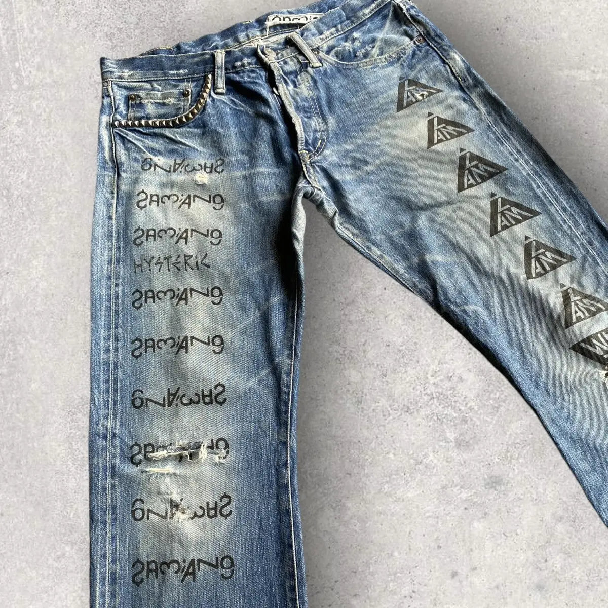 Hysteric Glamour × Undercover : Hysteric Glamour X Undercover Zamiang Jeans