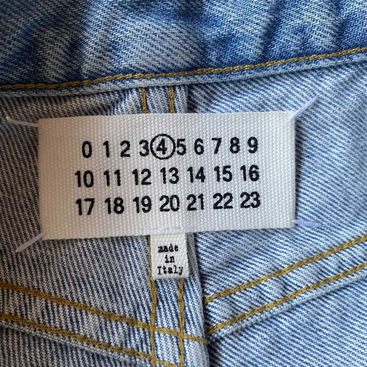Maison Margiela - Margiela White Painted Denim