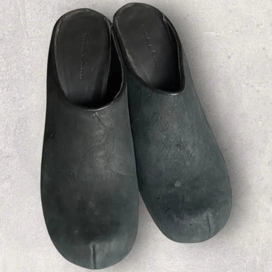 Rick Owens - Blistered Leather Mule Clog
