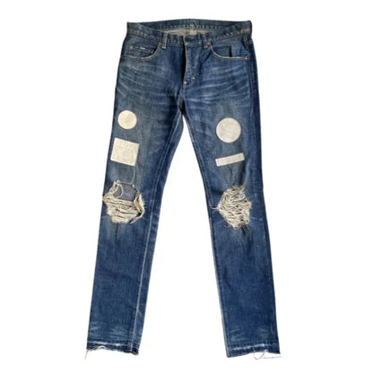 Number (N)ine : AW04 Give Peace A Chance Patch Denim