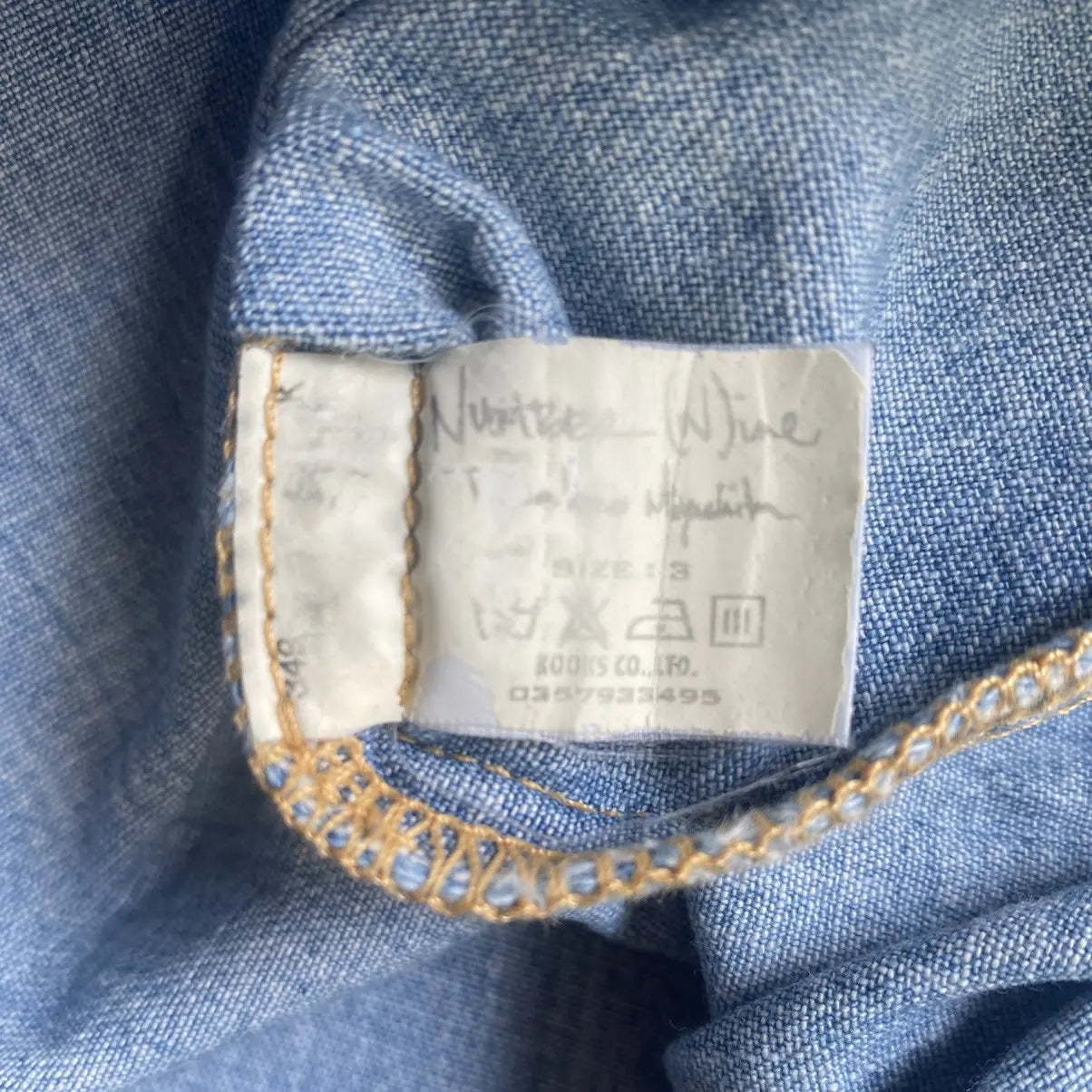 Number (N)ine - AW05 The High Street Dart Western Denim Shirt