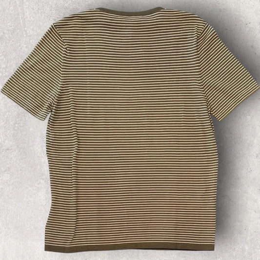 Hermes - Brown Stripe T Shirt