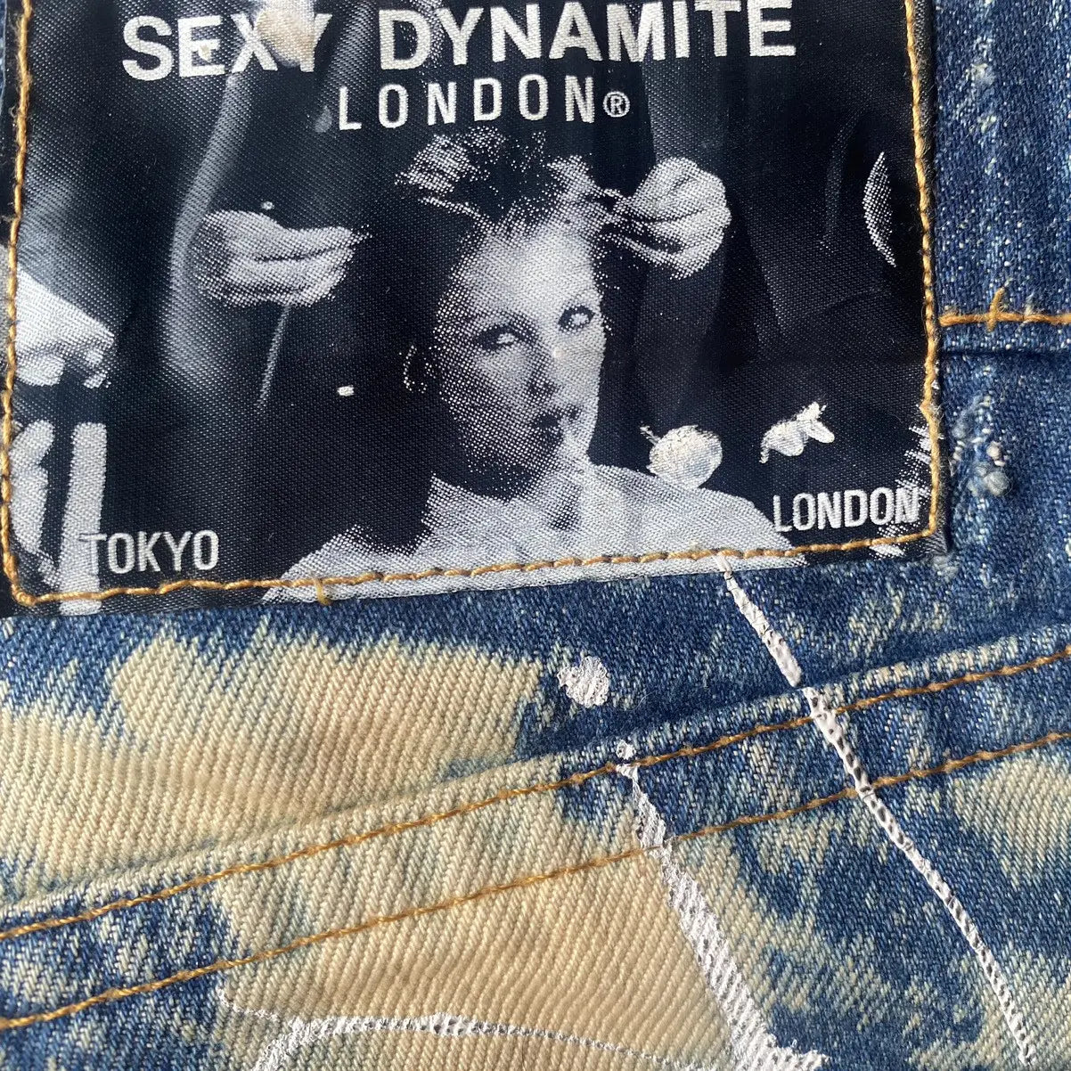 Sexy Dynamite London - Vintage 90’s Sexy Dynamite London Custom Jeans