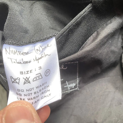 Number (N)ine : Wool Red Pinstriped back And Sleeves Blazer