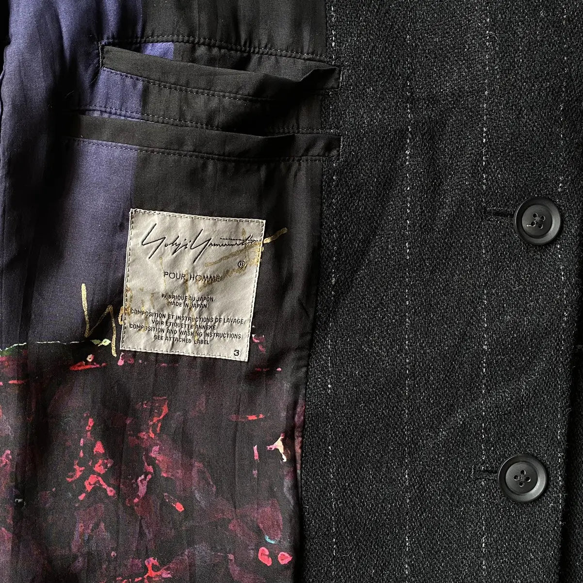 Yohji Yamamoto : Runway AW20 Reversible Wool Coat