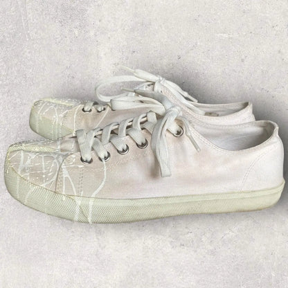 Maison Margiela - Off-White Color Splash Tabi Sneakers