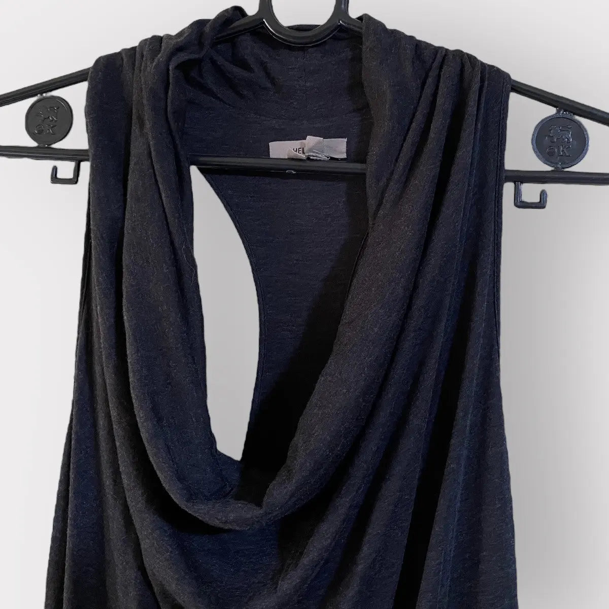 Helmut Lang - Drape Cowl Collar Jersey Maxi Dress