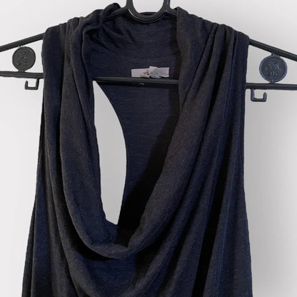 Helmut Lang - Drape Cowl Collar Jersey Maxi Dress