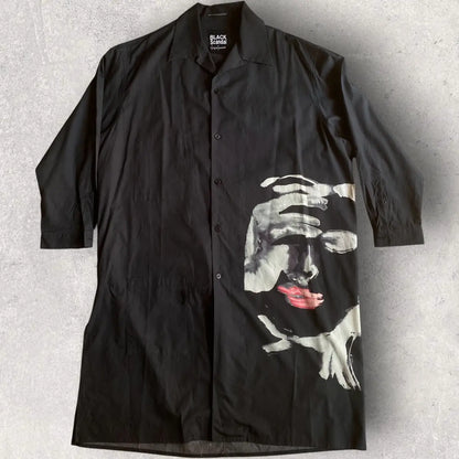 Yohji Yamamoto - Fall19 Black Scandal Print Shirt