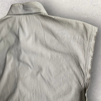 Dior × Hedi Slimane - SS05 Runway Guitar Embroidered Pinstripes Sleeveless Shirt