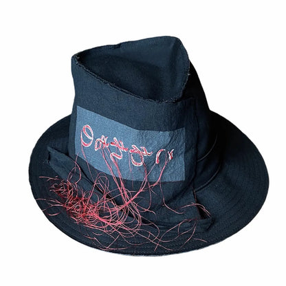 Yohji Yamamoto : SS21 Runway Patch And Stitch Wool Gabardine Hat