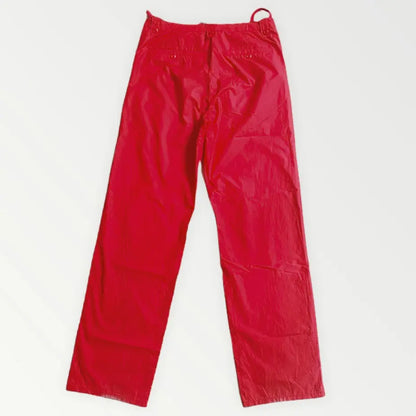 Helmut Lang - Archive Red Nylon Drawstring Pants
