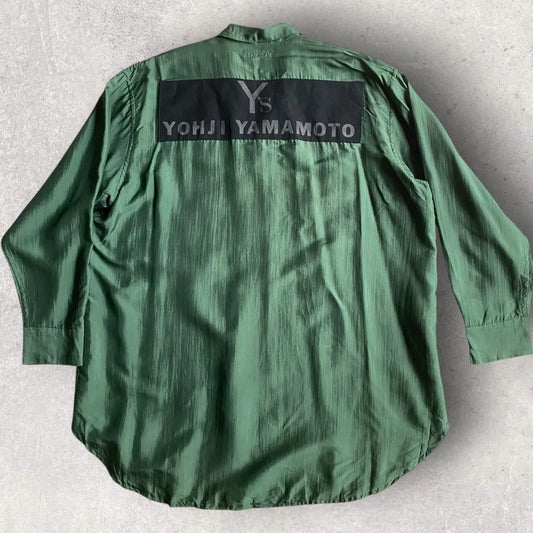 Yohji Yamamoto - Vintage Y’s For Men Logo Oversize Rayon Shirt