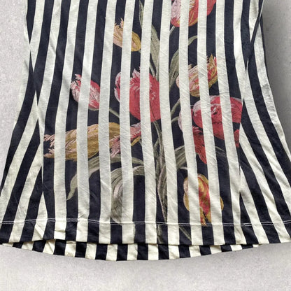 Dries Van Noten - Floral Stripes Tunic Blouse